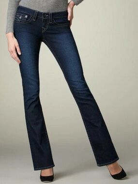 True Religion Navy Blue Bootcut Jeans